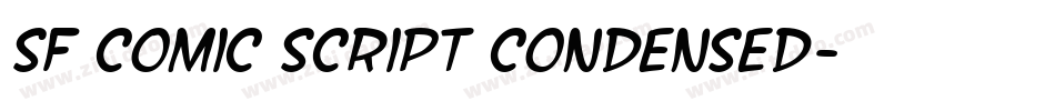 SF Comic Script Condensed字体转换